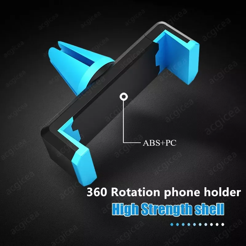 

for iPhone X 11 Universal Car Mobile Phone Holder Auto Air Vent Mount Stand Samsung Huawei 360 Rotation Car Smartphone Support