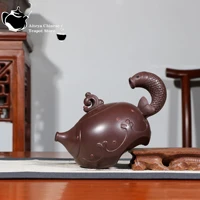 yixing teapot purple mud carp pot full handmade purple sand tea set custom wine set to drink puer chinese teapot 320ml