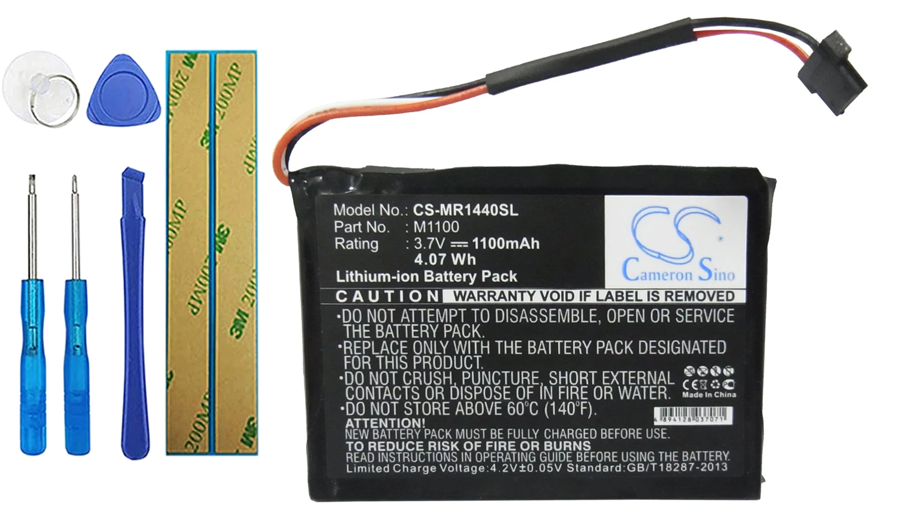 

Cameron Sino 1100mA Battery for Magellan RoadMate 1440 M1100