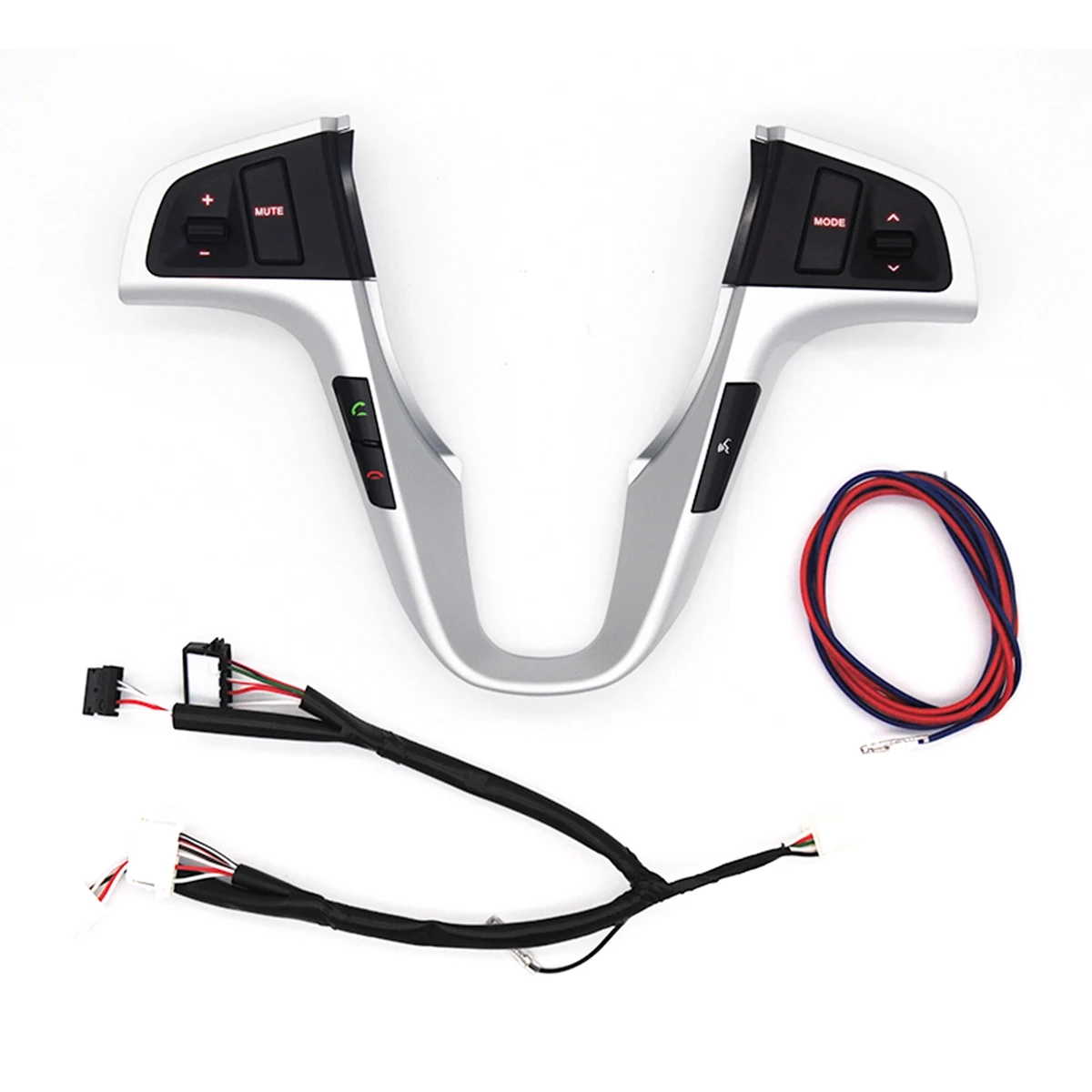 

For Hyundai VERNA SOLARIS Steering Wheel Button Audio Music Control Switch with Red Backlight