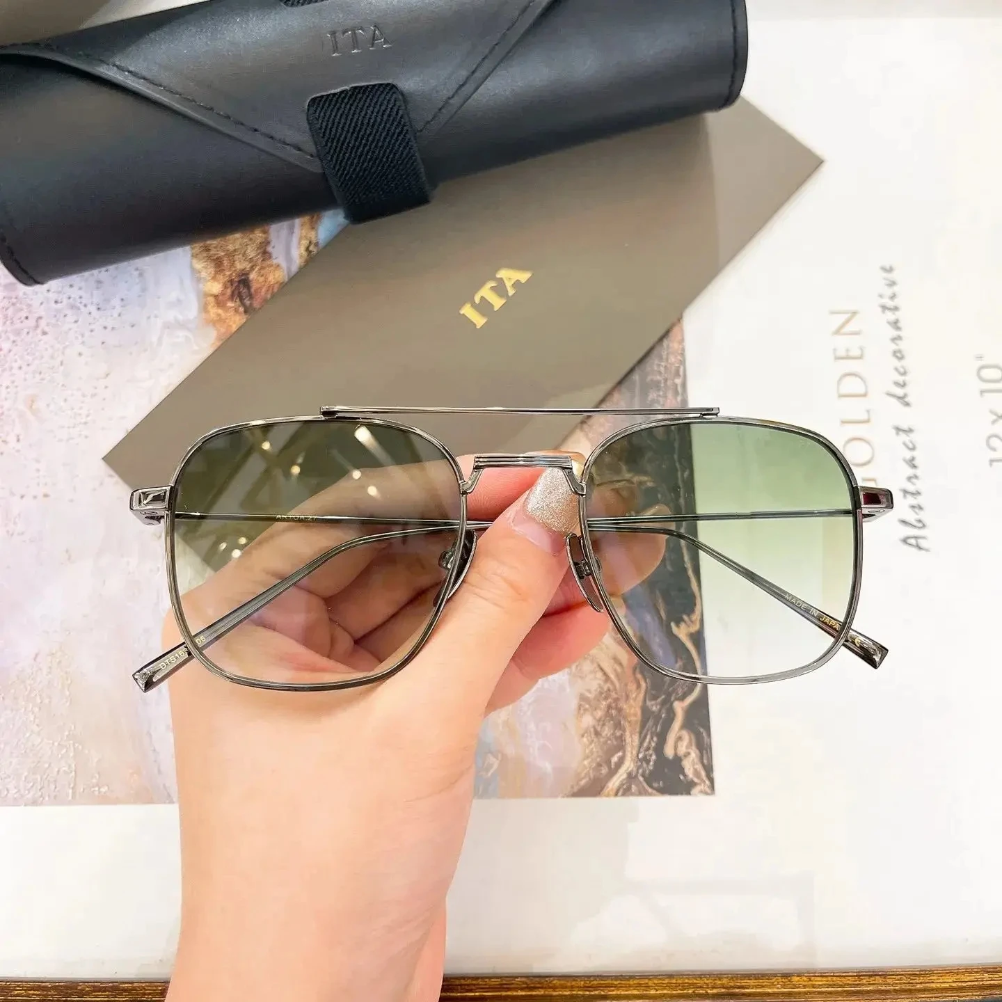 Аутентичные ADITA ARTOA.27 DTS163 роскошная оправа из сплава для мужчин и женщин