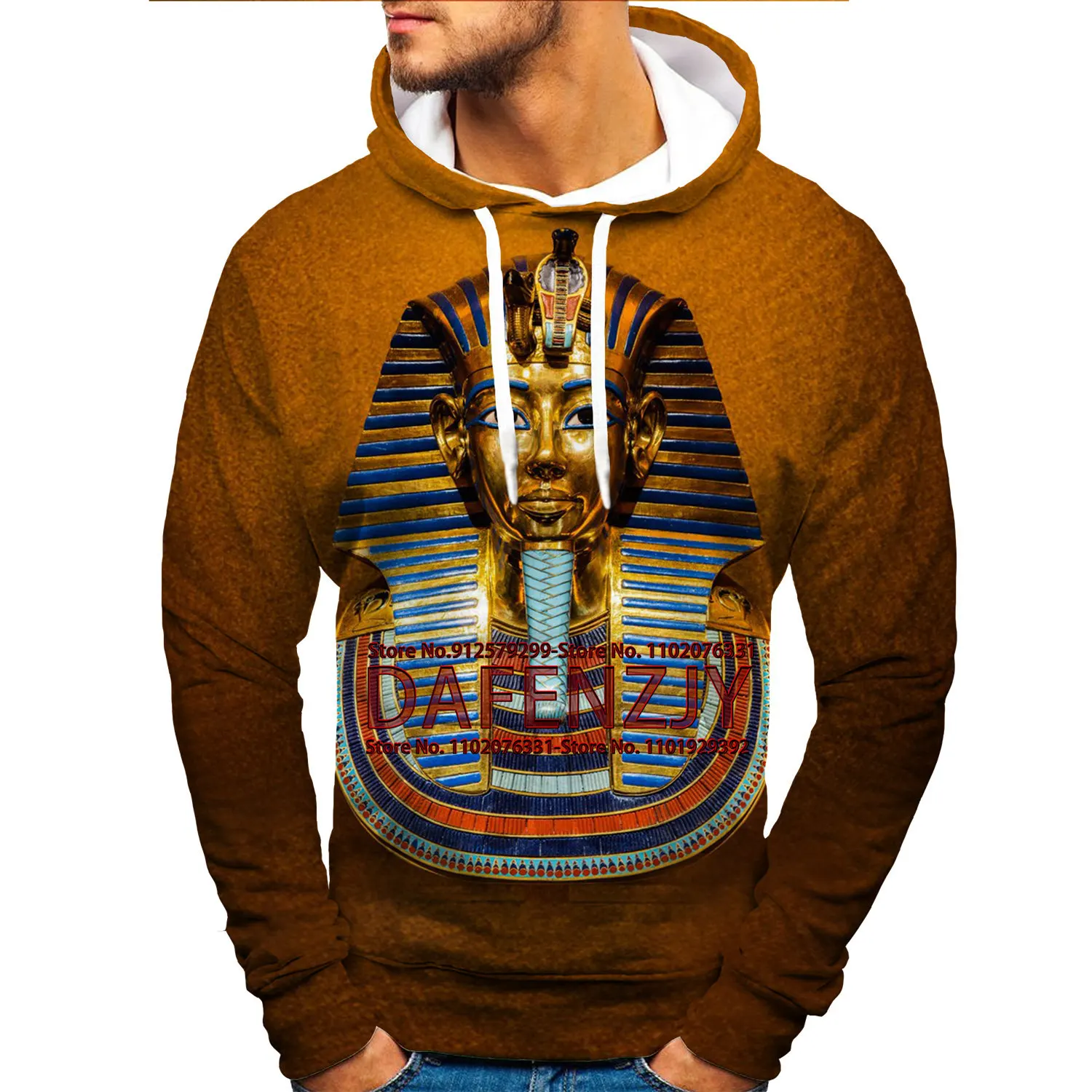 2022 New Egyptian Pharaoh 3d Printed Hoodie Fashion Sweatshirt For Men Streetwear Egypt Hoodies Men Clothing