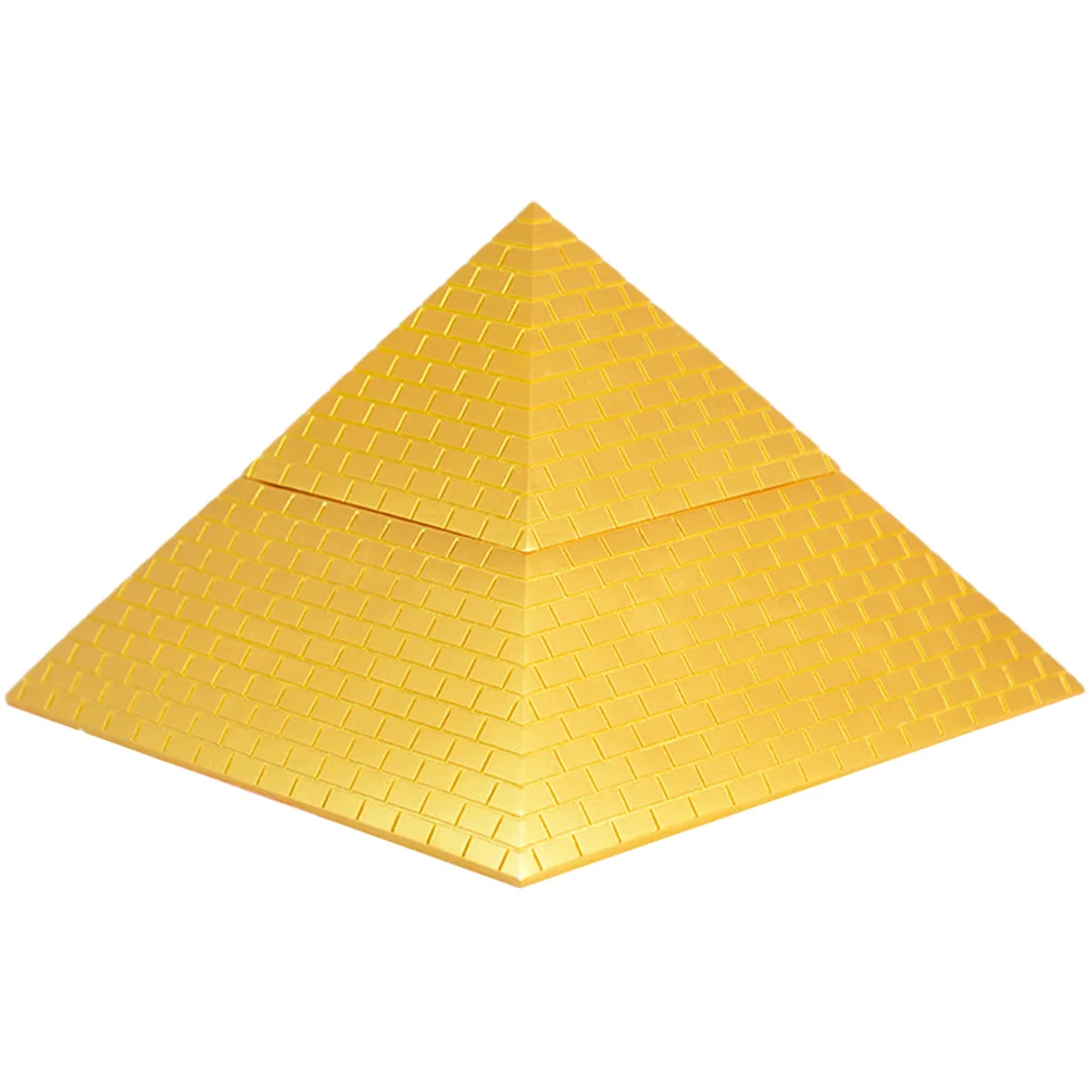 

Resin Vintage Decorative Old Style OpenablePyramid Ornament Openable Pyramid Model Tabletop Pyramid Model