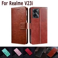 rmx3576 cover for realme v23i case magnetic card flip leather wallet phone hoesje etui book for realme v 23i %d1%87%d0%b5%d1%85%d0%be%d0%bb%d0%bd%d0%b0 bag coque