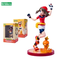 original pok%c3%a9mon anime figure 18 artfx j may with torchic action figure toys for kids gift collectible model