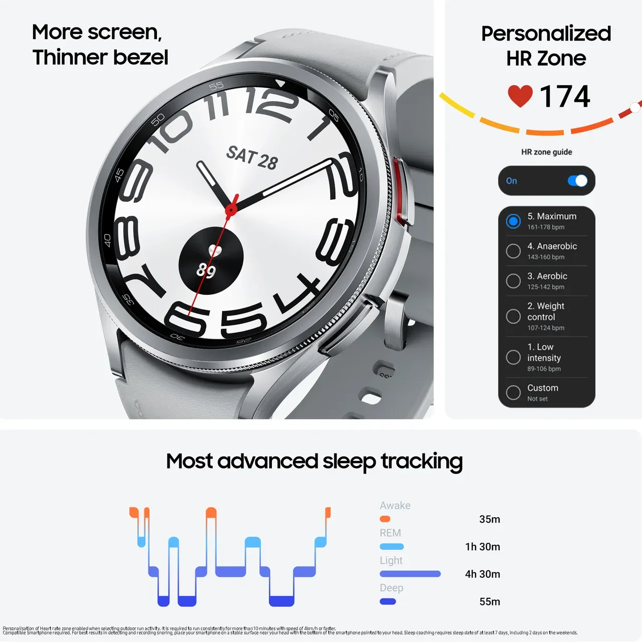 Смарт-часы Samsung Galaxy Watch 6 Classic 43 мм фитнес-трекер монитор сердечного ритма ЭКГ