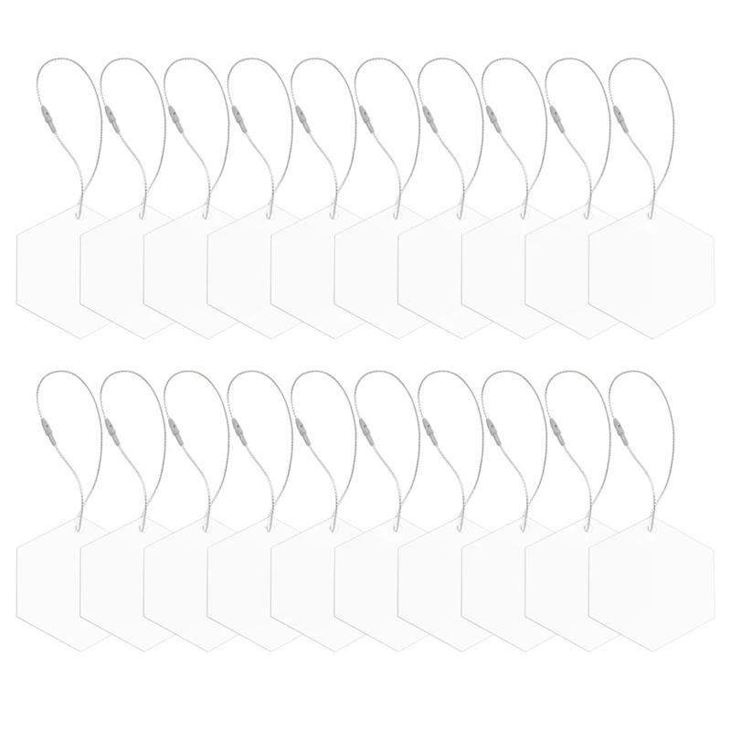 20 шт. 3-дюймовые прозрачные шестигранные акриловые рождественские украшения