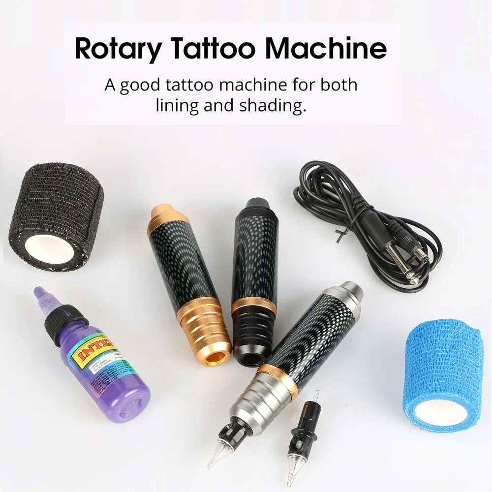 

2022 Newest Tattoo Pen Machine Rotary Tattoo Motor 10000rpm Strong And Quiet Powerful Engine Supplies DC Interface Free Shipping