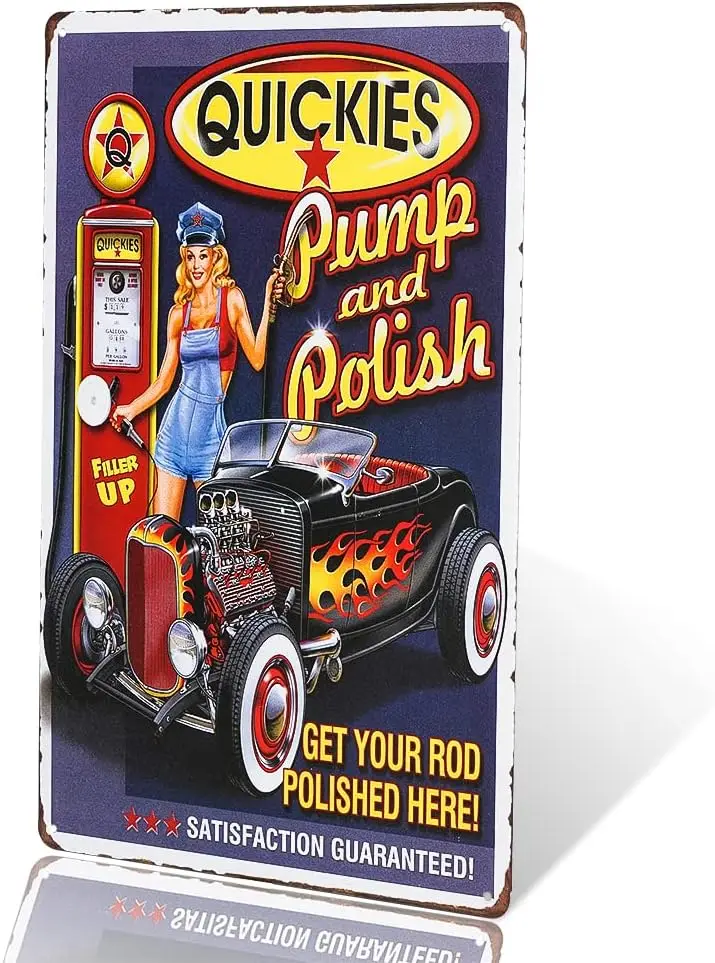 dingleiever-полный сервис гараж металлический знак в стиле пин-ап винтажная