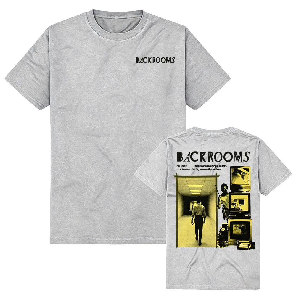 Футболки с графическим дизайном Movie Backrooms, летние хлопковые женские футболки с коротким рукавом, повседневные свободные футболки с круглым вырезом, модные футболки с принтом, одежда с принтом (art.: 3920db09372ea) - 3920db09372ea