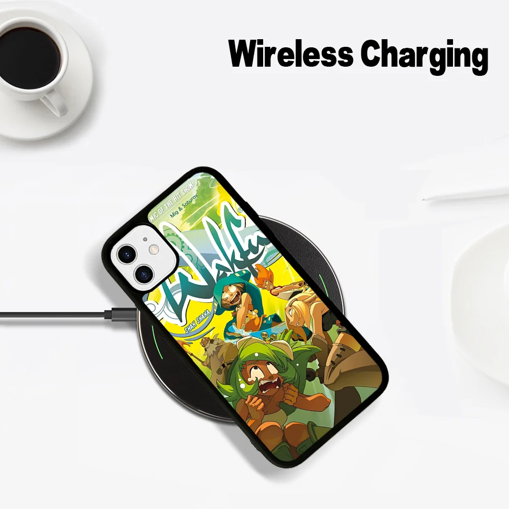 Чехол для телефона W-Wakfu Game iPhone 15 Pro Max чехол 14 Plus 13 12 11 Magesafe магнитный с беспроводной