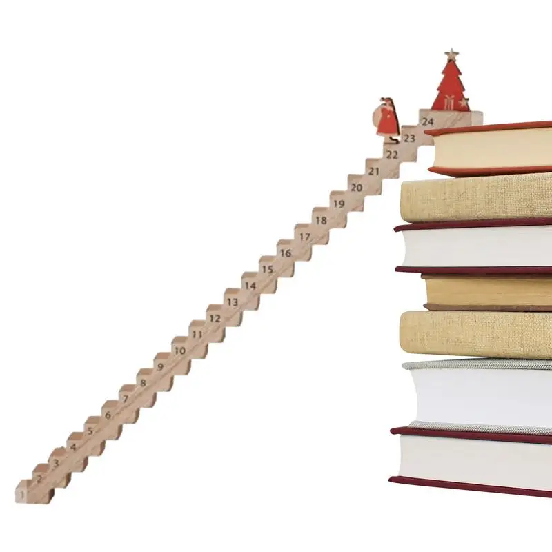 Забавный календарь для Деда Мороза лестницы обратный отсчет путешествий