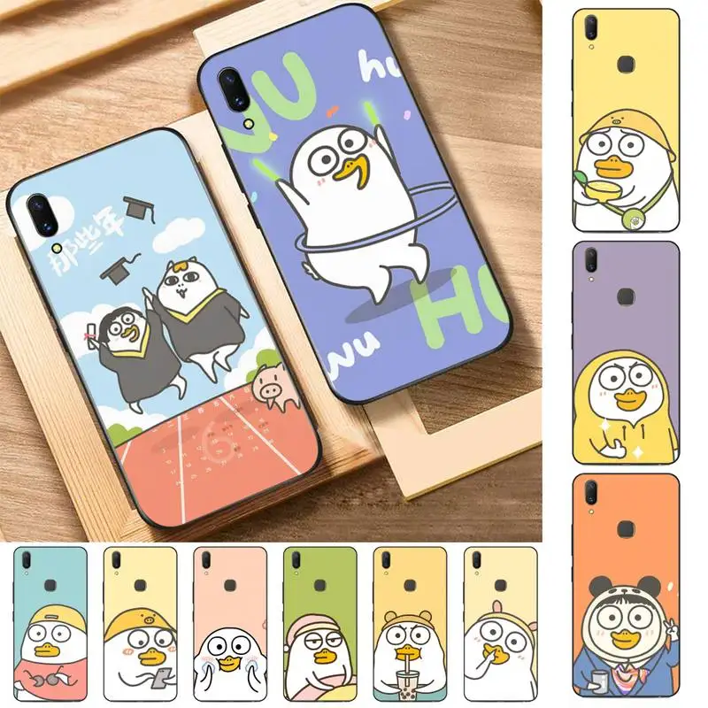 

funny duck Phone Case for Vivo Y91C Y11 17 19 17 67 81 Oppo A9 2020 Realme c3