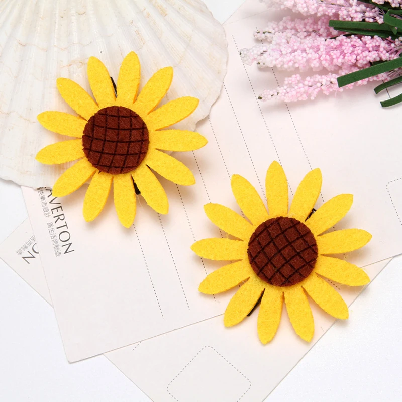 Заколка для волос Vtuber Honma Himawari с рисунком подсолнуха заколка в стиле аниме