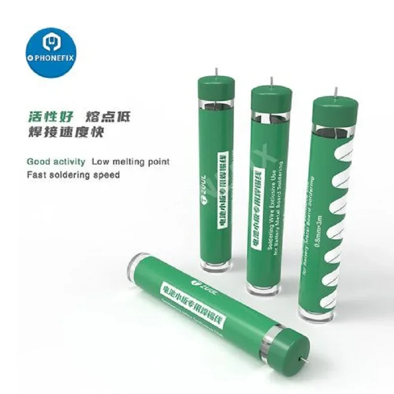 2UUL паяльная проволока 3 м 0 8 мм для аккумулятора телефона металлическая плата