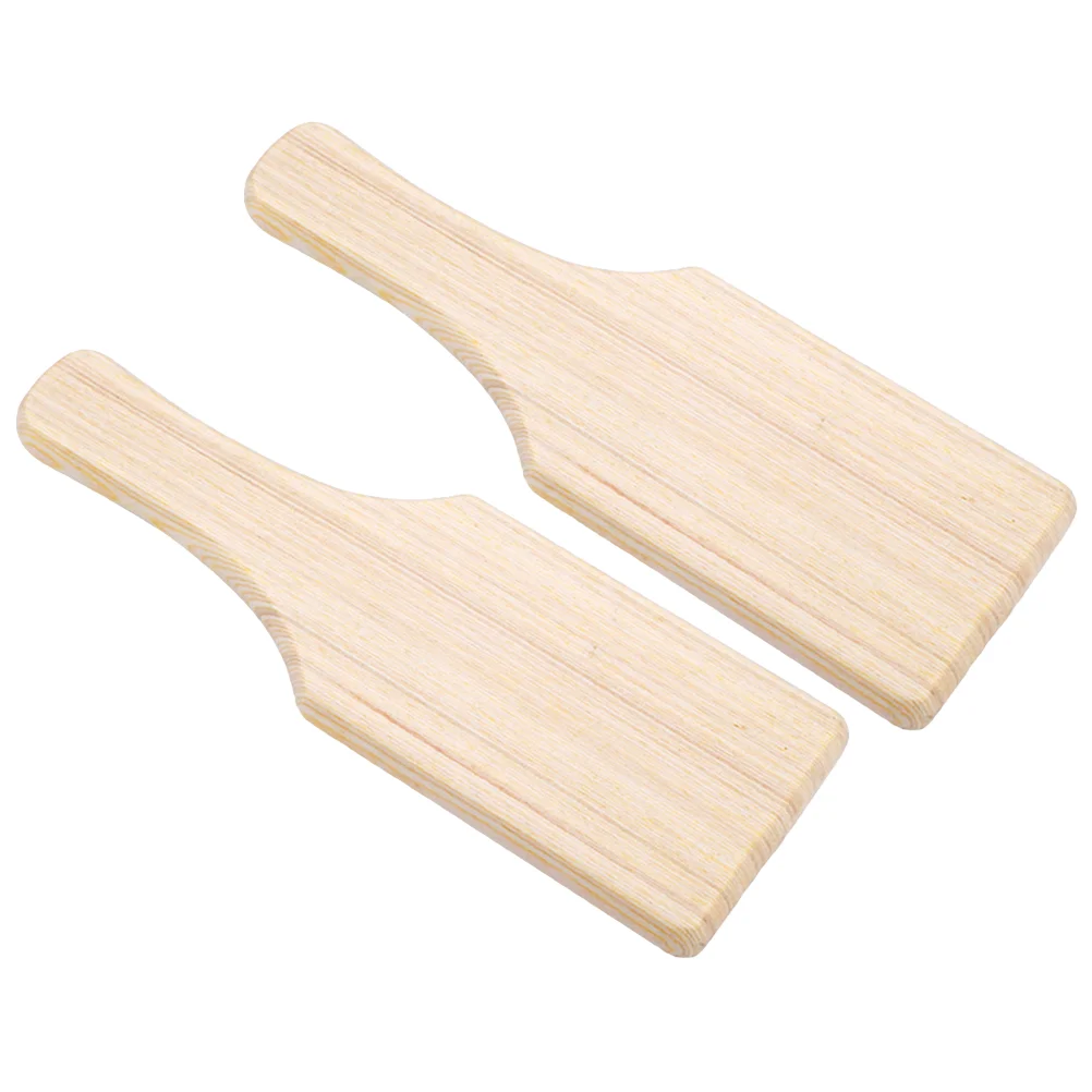 

2 PCS Natural Clay Blank Wooden Paddles Pine Wood Paddle Manual Pottery Accessories Bamboo Wooden Paddle Mason
