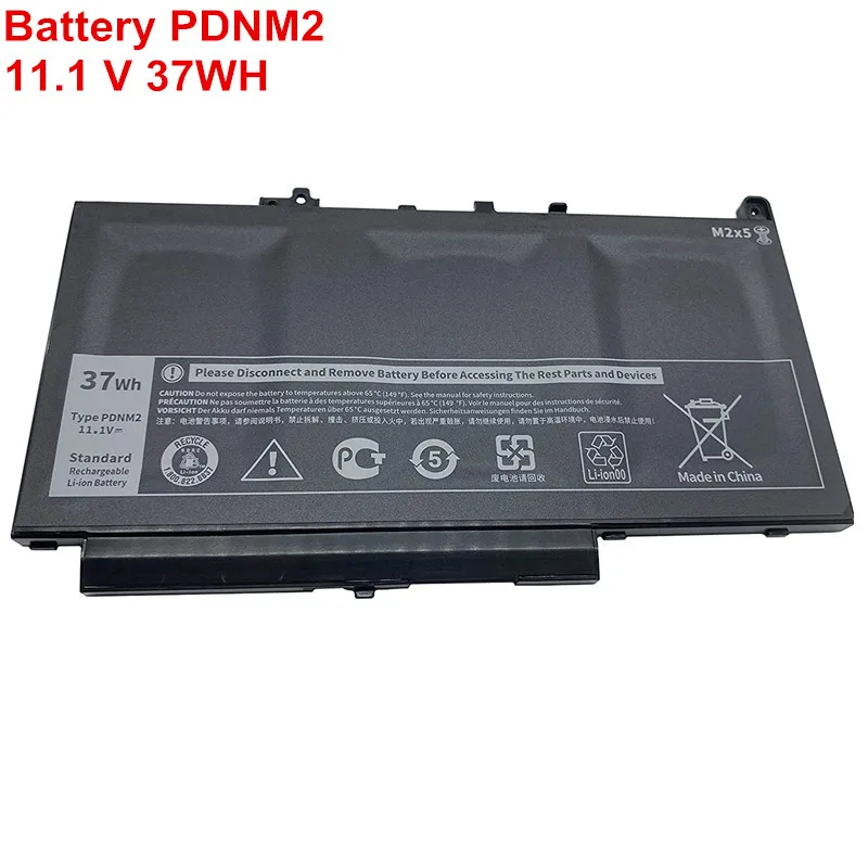 

11.1 V 37Wh 3Cell New Original Laptop Battery PDNM2 For Dell Latitude E7470 E7270 Series 579TY 0F1KTM Rechargeable Lithium