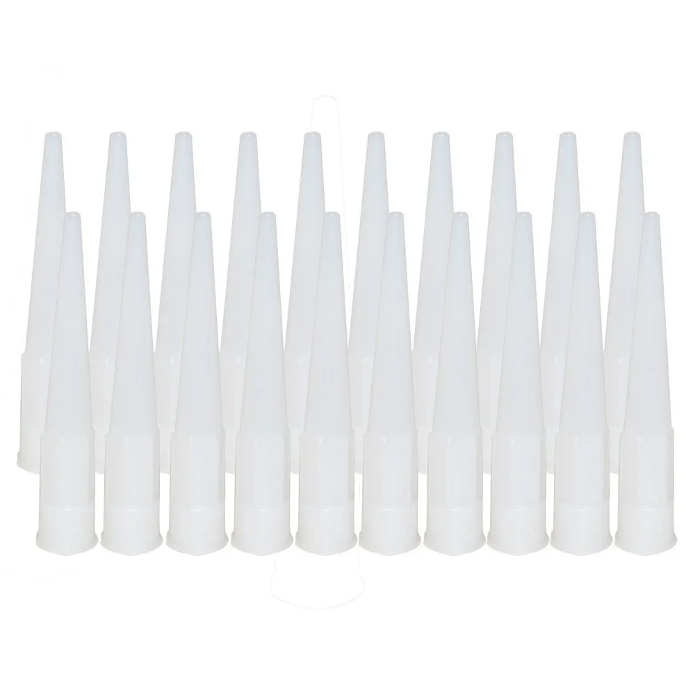 

25 Pcs Spare Nozzles For Silicone Sealant Adhesive Caulk Pipes Installing Doors Repairing Gaps Wall Floor Tiles Scraper Tool