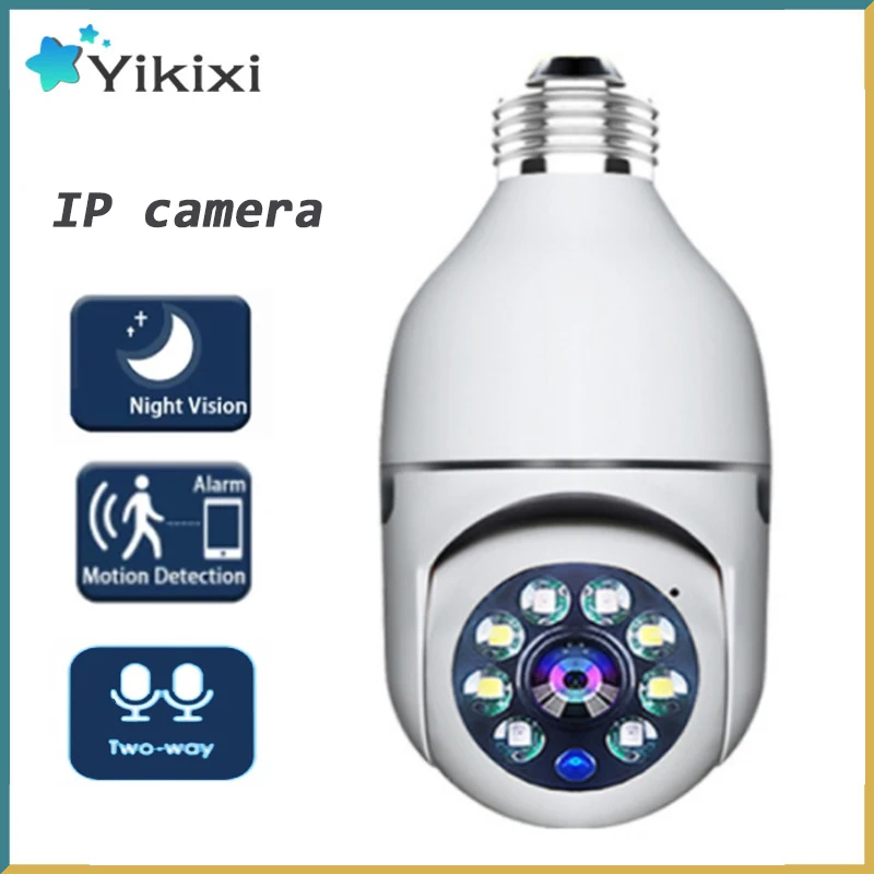 

1080P E27 Bulb WIFI Camera 360 Rotation Panoramic Night Vision pir Human Detection Kamera Intelligent Remote Monitoring ip cam