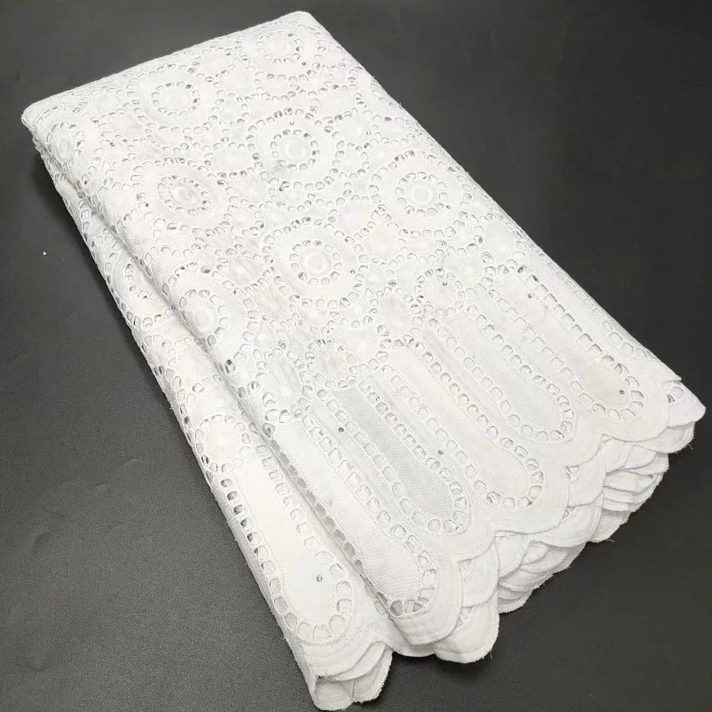 

Latest African Cotton Lace Fabric 2022 High Quality Nigeria Swiss Voile Lace In Switzerland For Man Women Dress