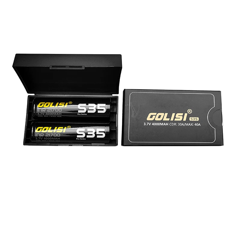 Фото Аккумулятор Golisi S35 21700 4000 мАч, 3.7В, 40А, высокомощный, перезаряжаемый литиевый аккумулятор 21700, одна ячейка INR21700 №5
