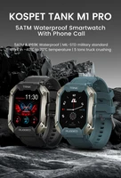 kospet tank m1 pro smart watch men rugged outdoor sport fitness tracker watches make call bluetooth smartwatch 5atm waterproof