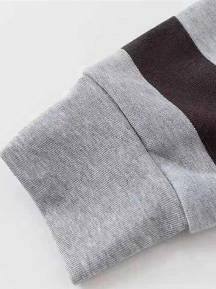 Женский свитшот в полоску PUWD повседневный на молнии осень 2023 винтажный Топ с