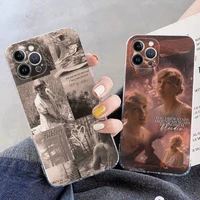 singer taylors swifts phone case for iphone 11 12 13 mini pro max 8 7 6 6s plus x 5 se 2020 xr xs case shell