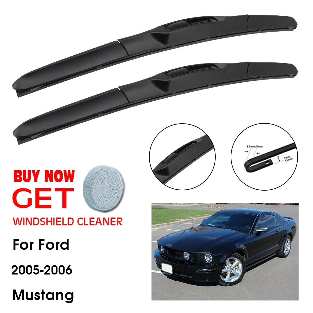 

Car Wiper Blade For Ford Mustang 22"+20" 2005-2006 Front Window Washer Windscreen Windshield Wipers Blades Accessories