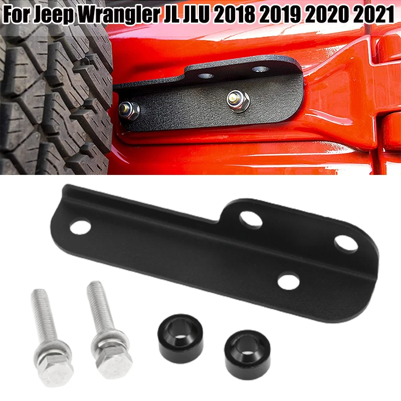 Car Tailgate Hinge Mounted CB Antenna Mounting Holder Stand Bracket For Jeep Wrangler JL JLU 2018 2019 2020 2021