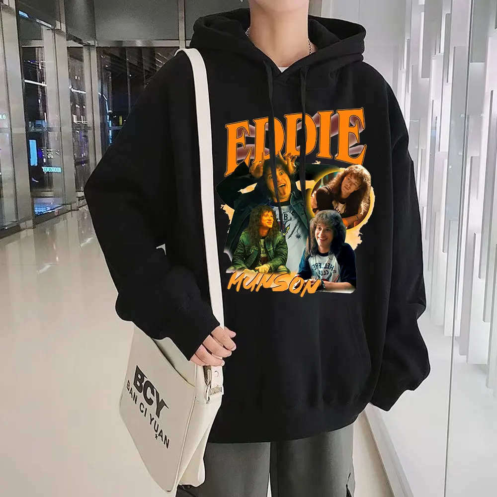 

Eddie Munson Hooded Women's Graphics Print Tracksuit Funny Winter Oversize Streetwear Clothes for Teens