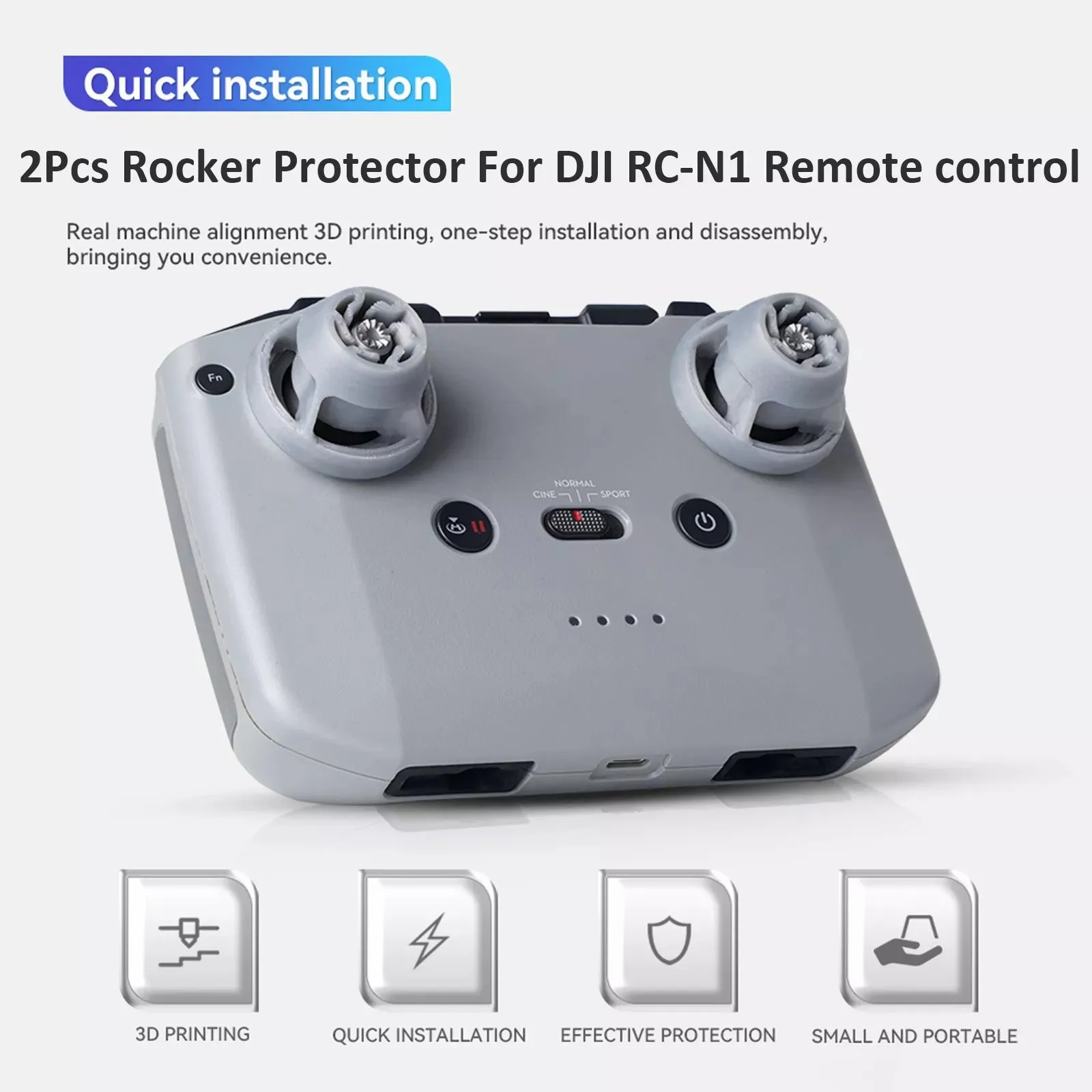 

Thumb Stick Joystick Remote Control For DJI Mini 3Pro RC-N1/Mini 2/Air 2S/Mavic3 Rocker Guards Protective Cover Drone Accessorie
