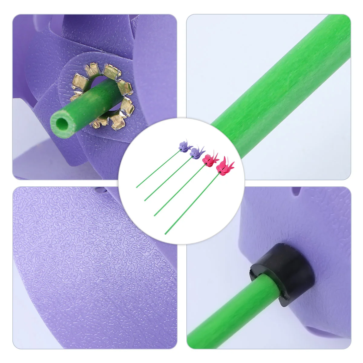 

Garden Wind Flower Pinwheel Tulip Windmillpinwheels Yard Decor Lawnstake Whirligigskidsdecorative Windmillsstakes Bouquet