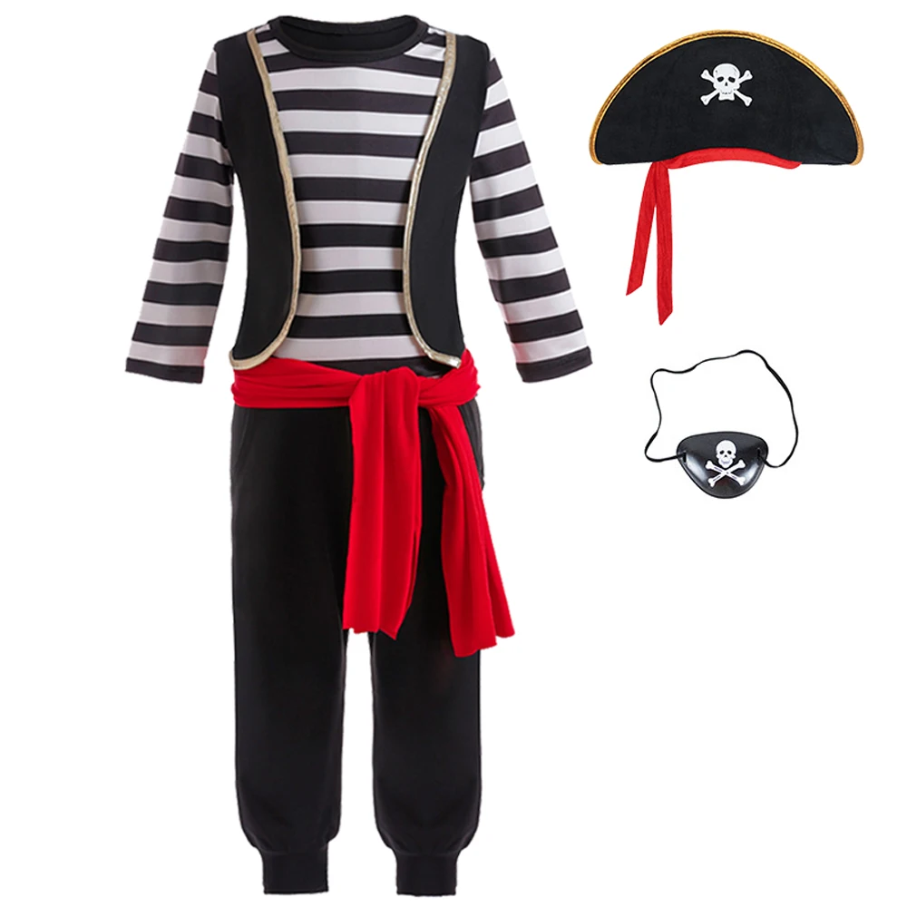 Карнавальный костюм для мальчиков с изображением Карибского моря капитана Джека