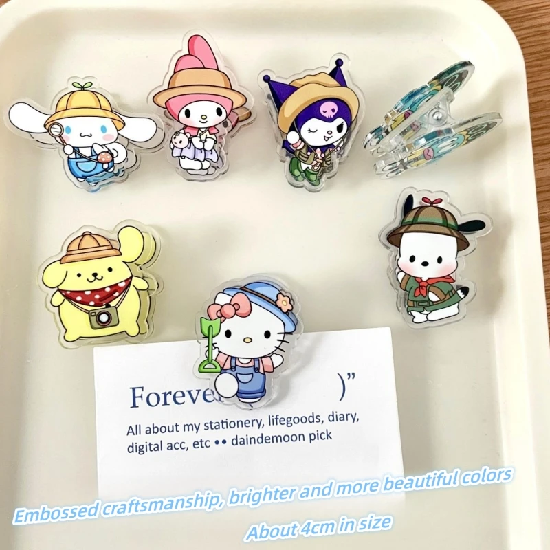 Sanrios аниме Kawaii My Melody Cinnamorroll зажим для уплотнения высокая красота