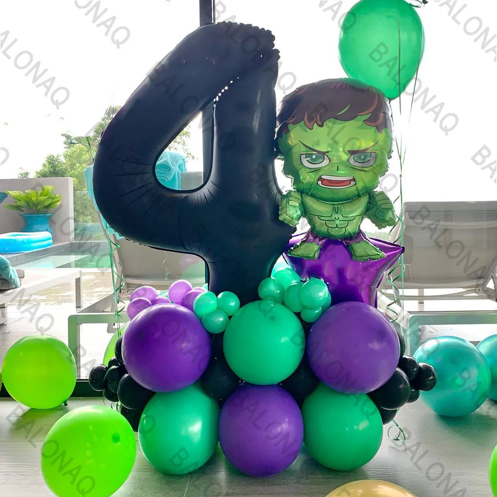 

32pcs Superhero Hulk Theme Party Decoration Balloons Birthday Party Decorations Super Hero Baby Shower Supplies Kids Toys Globos
