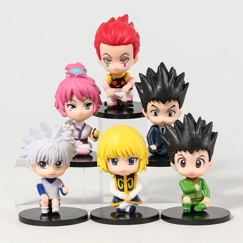 Hunter x Huner Gon Freecss Killua Zoldyck Kurapika Leorio Hisoka Machi Kulolo фигурка фигурки Симпатичные модели