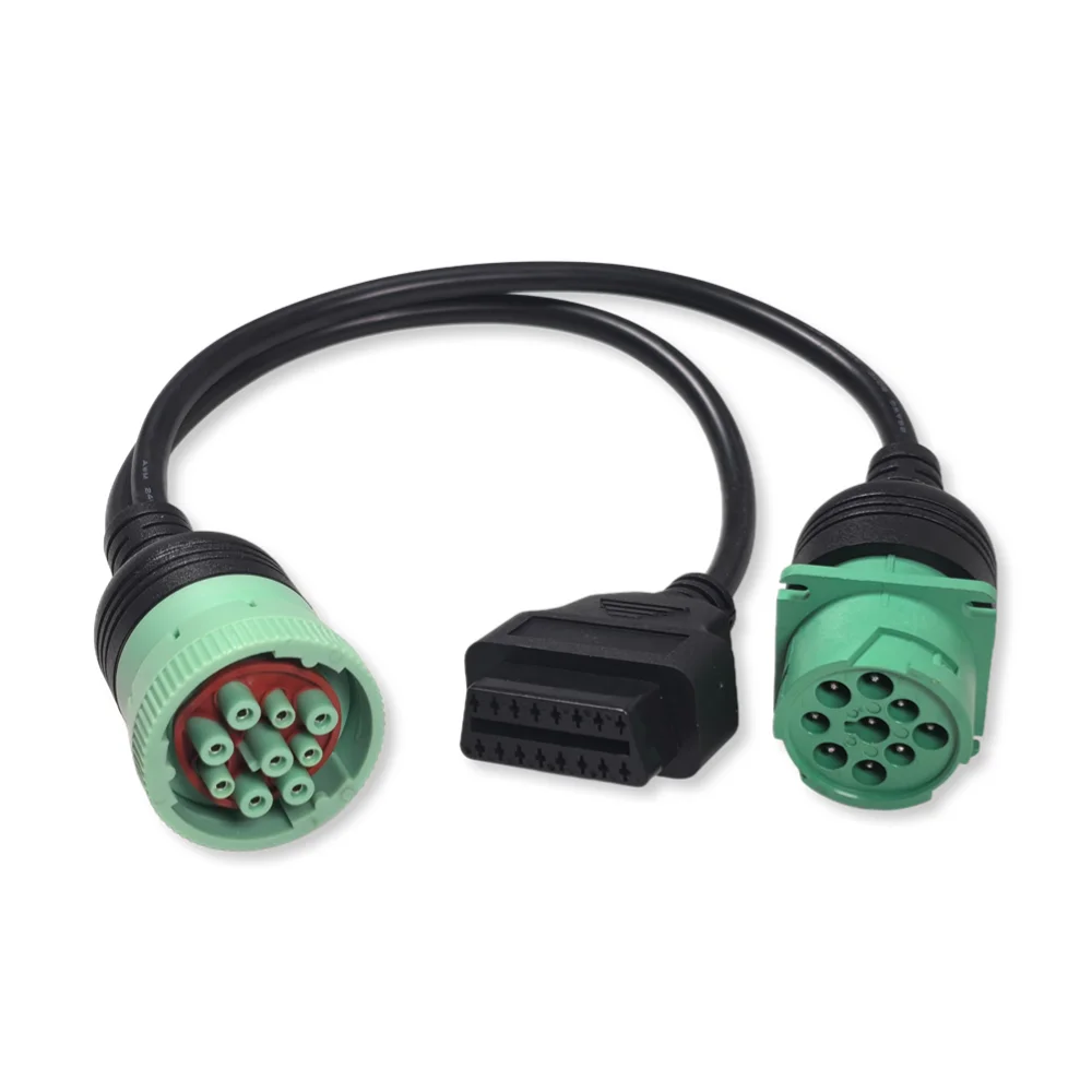 OBD2 16-контактный адаптерный кабель для Cum-mins J1939 9-контактный разъем папа-мама J1708