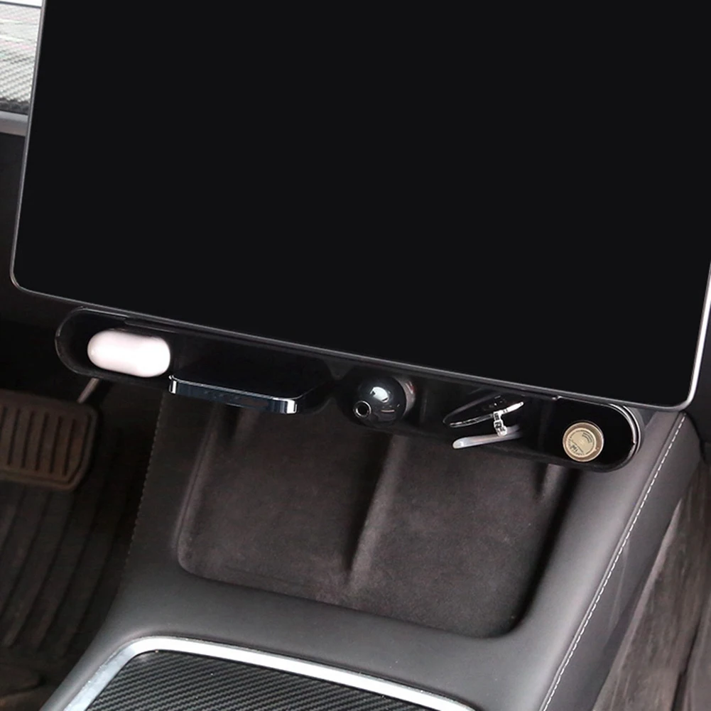 

Центральная панель управления, нижний ящик для хранения экрана навигации для Tesla Model 3 Y, аксессуары для интерьера автомобиля