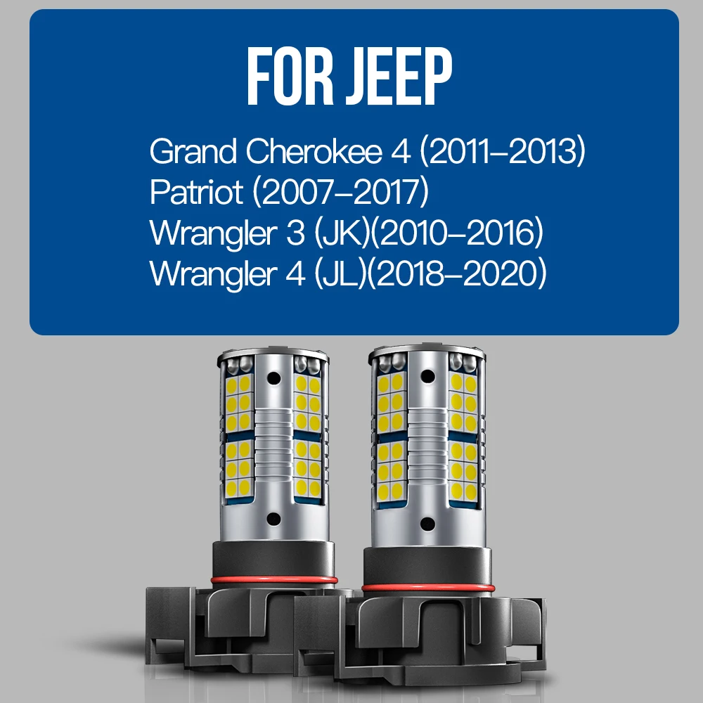 Лампа светодиодная противотуманная Canbus для Jeep Grand Cherokee 2504-2011 Patriot 2013-2007 Wrangler JK JL 2