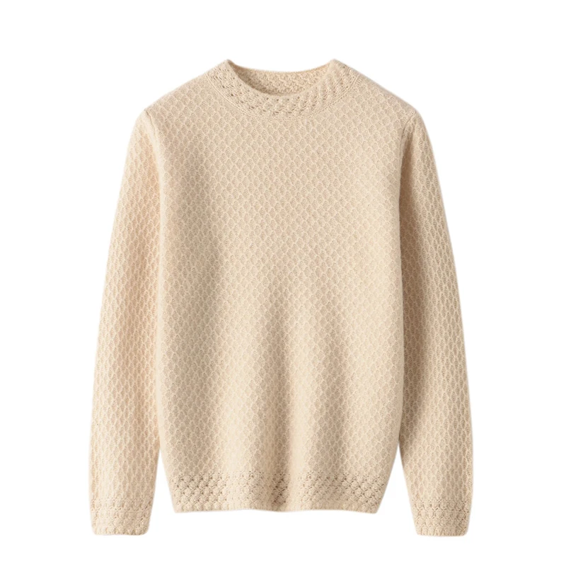 Женский жаккардовый свитер с коротким