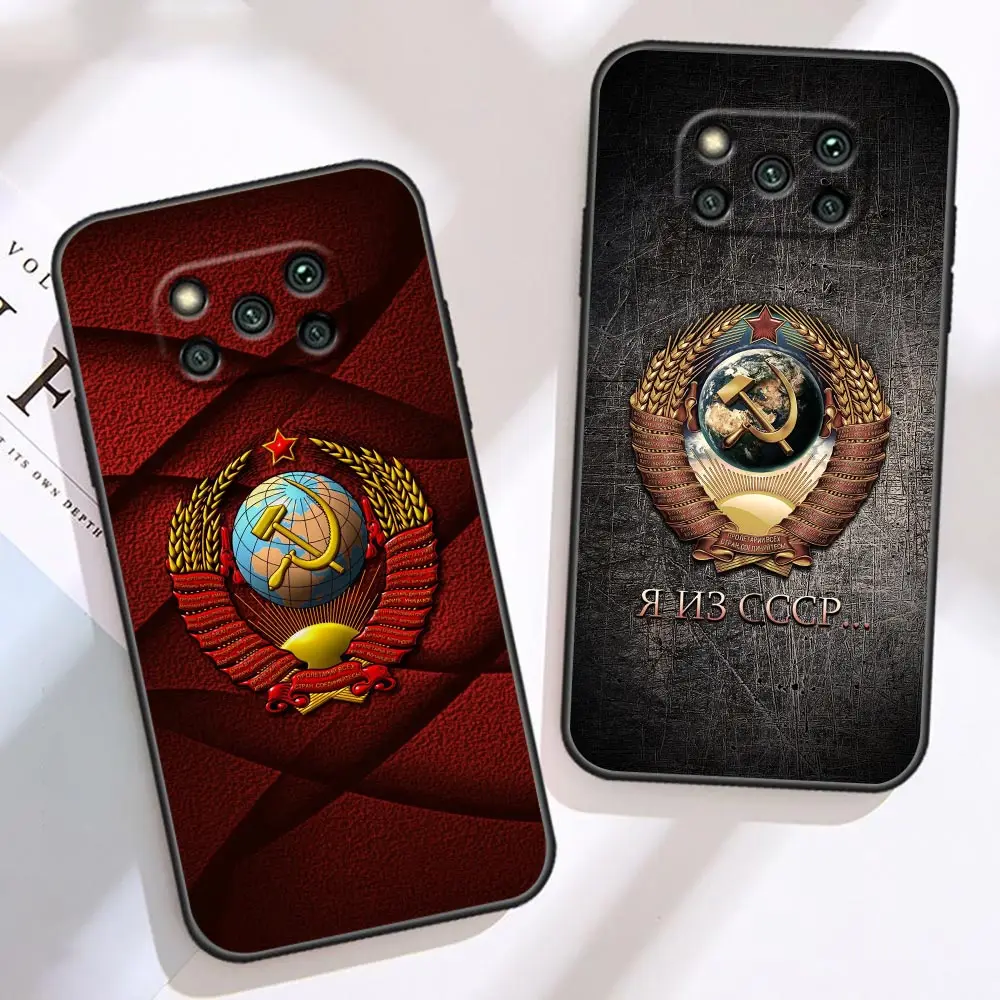 Двухсторонний чехол для телефона с флагом орла России Xiaomi 10T 11 12 11T 12T 13 13T 14 POCO X5 X4 X3