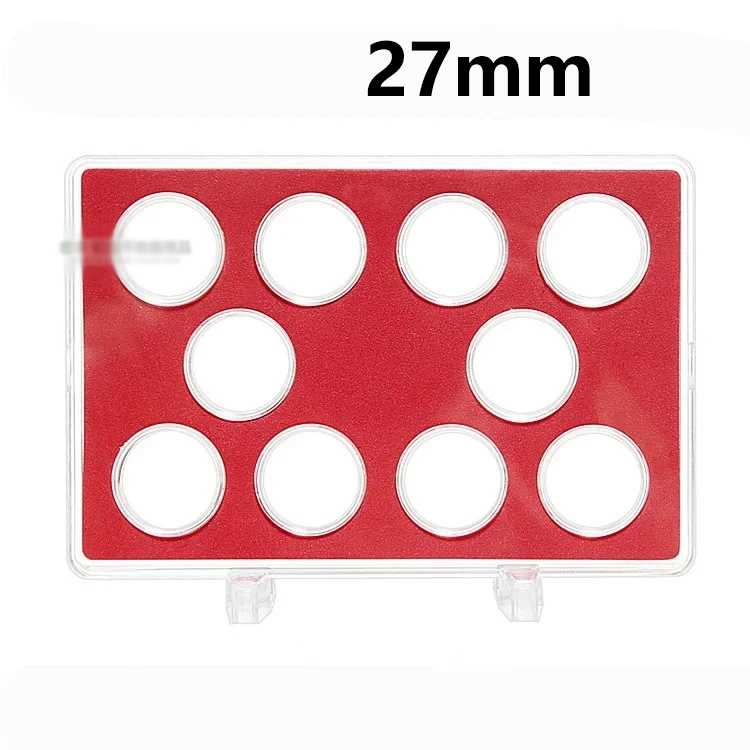 

5, 10, 12 отверстий, подходит для держателя монет 27 мм 30 мм, капсулы, контейнер для сбора монет, защита герметичного хранения коллекции