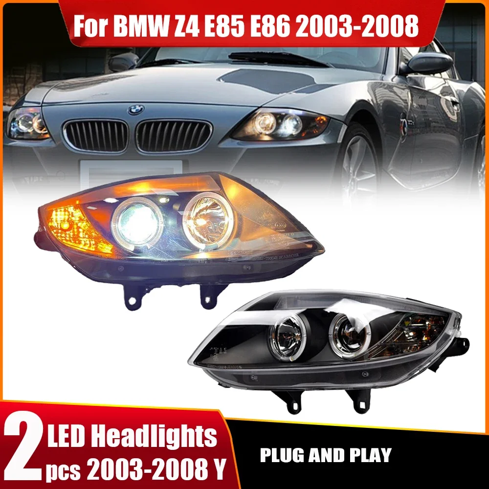 Подходит для BMW Z4 передние фары 2009-2012 E85 E86 Биксеноновые линзы проектора Plug And Play