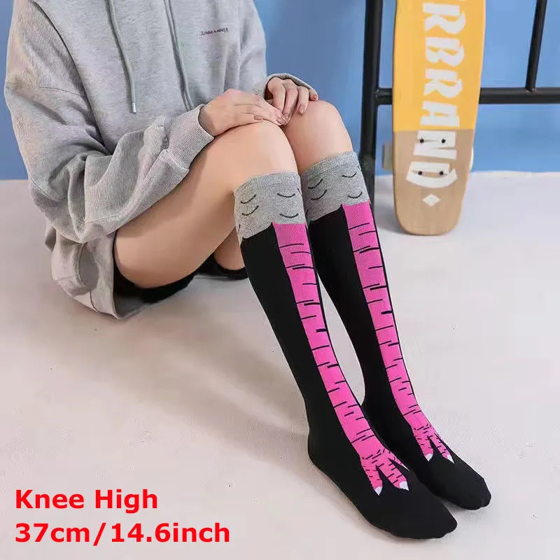 

Woman Sexy Chicken Paws Feet Socks Ladies Funny Personality Stovepipe Stockings Cute Over-the-knee Socks Thin Chicken Foot Socks