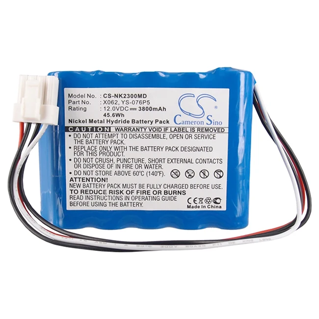 Аккумулятор Cameron Sino 3800 мАч для Nihon Kohden 10HP-4/3FAUR-NK 10HR-4/3FAUC-NK 6011 608237 AMED2131 B11419 I2300 I2301A I2304A