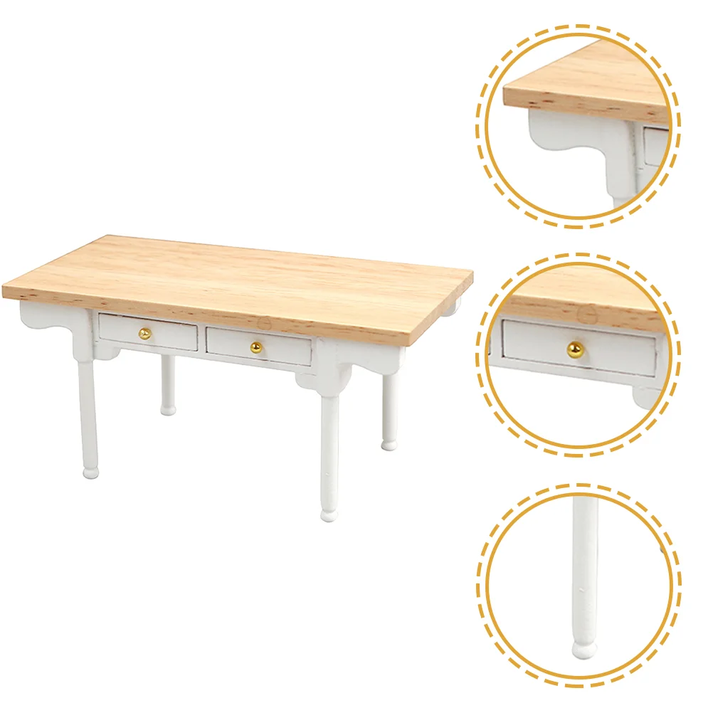 

Миниатюрный домашний стол для детей, ролевые игры, миниатюрное украшение мебели, миниатюрная домашняя мебель