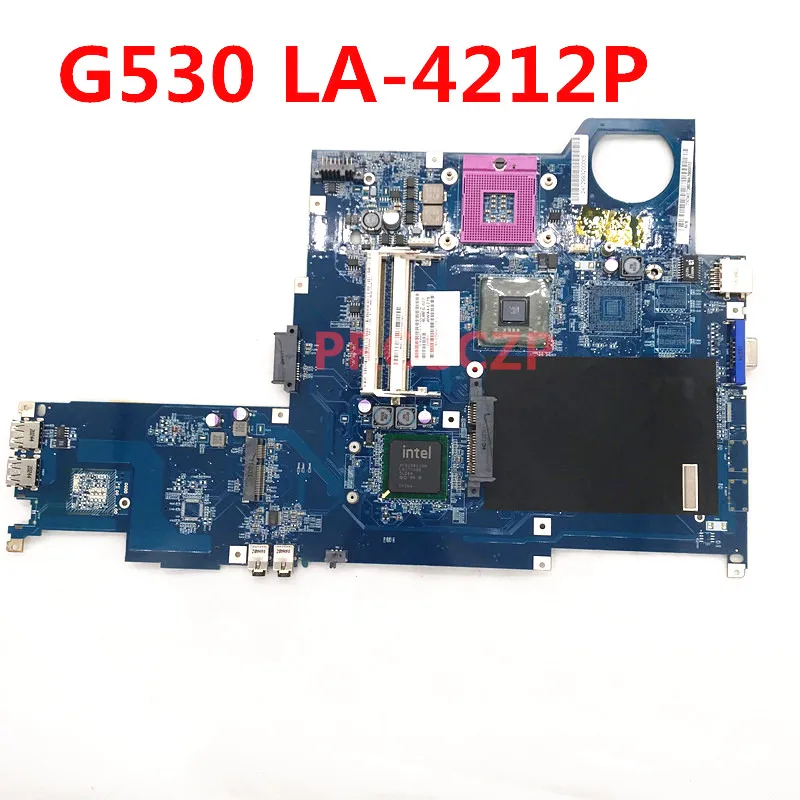 Free shipping Mainboard For LENOVO G530 N500 JIWA3 LA-4212P Laptop Motherboard Placa Principal GL40 DDR2 GM45 100% Full Testd OK
