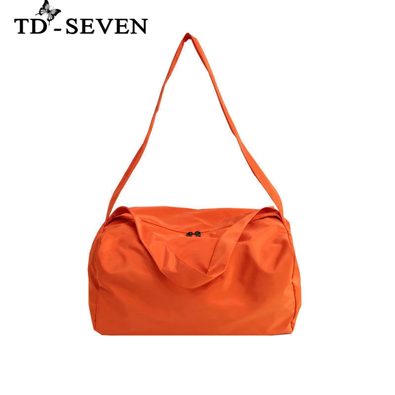 

Женская сумка-мессенджер для путешествий на расстоянии, однотонная вместительная сумка для фитнеса, школьный портфель для студентов