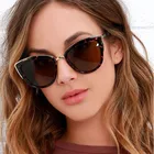 Солнцезащитные очки кошачий глаз женские, модные классические брендовые дизайнерские винтажные солнечные очки, в летнем стиле